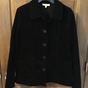 Talbots Black Velvet Jacket